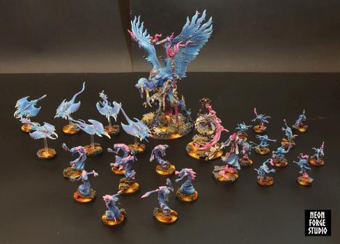 Chaos Daemons Tzeentch Lord of Change by NeonForgeStudio