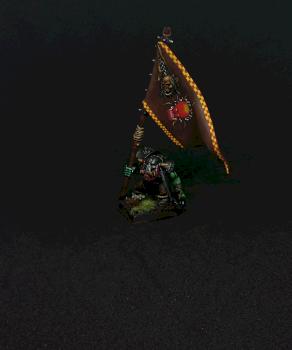 Warhammer Black Orks - Orc Battle Standard by Bauer