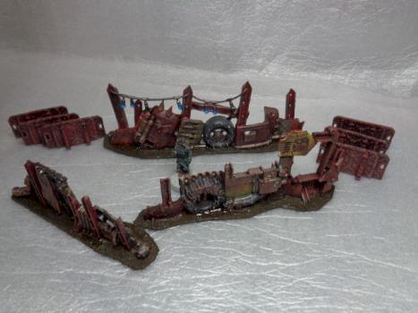 kill team ork scenery terrain barricades by thecat