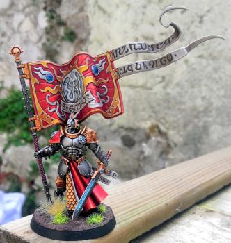 Knight-Vexillor with Apotheosis banner by CerberusXt