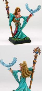 Wood Elf Mage from converted Everqueen Alarielle by golgfag