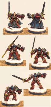 Grey Knight Brother Captain Stern and Retinue by johnnykangur