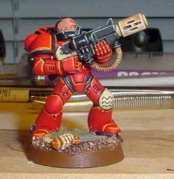Blood Angel Space Marine by wallydoo