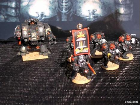 Black Templars Dreadnought and Terminators by Druuna38