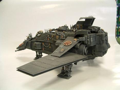 Scratchbuilt Chaos Thunderhawk (rear view) by execter