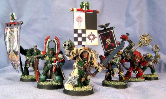 Dark Angels Command Squad by Brother Izrail
