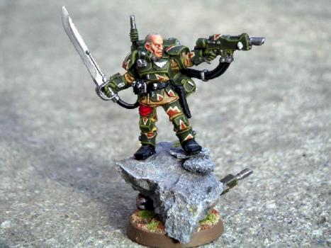 Cadian shock troops sergeant by Lord Macharius