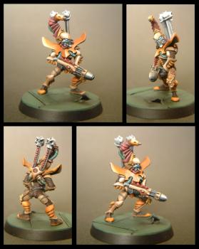 DARK ELDEAR INCUBI w/ Assault Weapon by Moheji