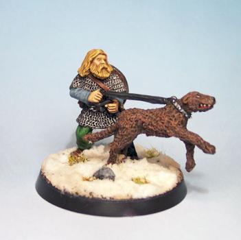 Viking with dog by Jashir