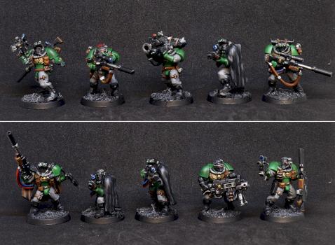 (Warhammer 40 000 - Space Marines) Salamanders scouts by Alex Fox