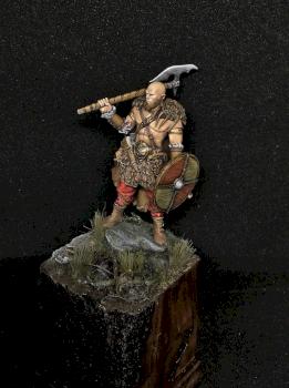 Barbarian with axe by Kazay