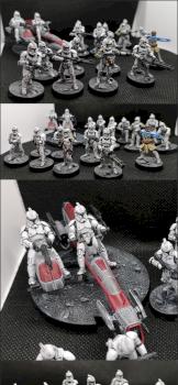 Phase I Clone army from FFG Star Wars Legion - CLone wars core set by Natecross1990