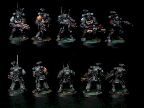 Primaris Deathwatch Squad by goblet