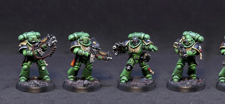 (Warhammer 40 000 - Space Marines) Another Salamanders Intercessors by Alex Fox