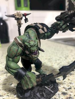 ork warboss conversion/kitbash by Aaronbristol
