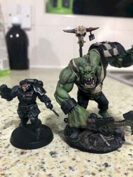 ork warboss conversion/kitbash by Aaronbristol