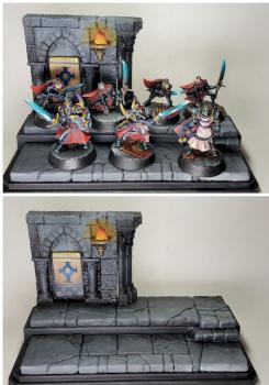 Griffin skirmish force on display base by gohkm