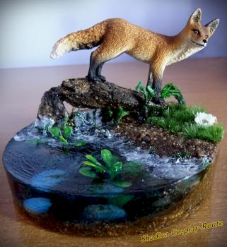 Red fox by the lake by Shadica1stClass