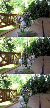 Waldelfen General auf Pferd by morixhanson
