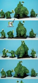 Dwarf King on War Bear from Scibor Moonsrous Miniatures by Scibor