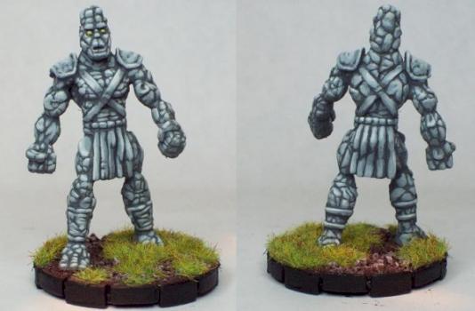 Stone Golem -- heroclix repaint by cassius