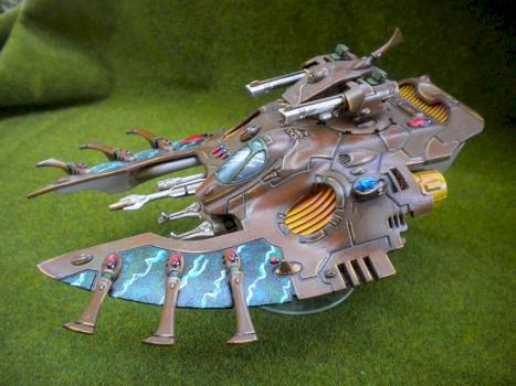 Eldar Wave Serpent by jcroxford