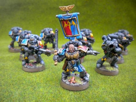 space Marine Black Reach Squad by jcroxford