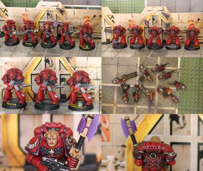 Blood Angels Squad (Space Crusade) by pesadilla