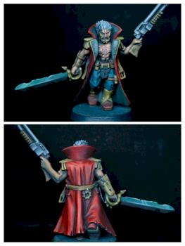 Chaos Cultist in 5 colour palette by Nashokadow