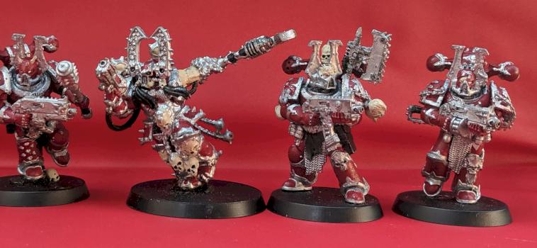 Khorne World Eater Space Marines and Kharn the Betrayer by Jhaul21