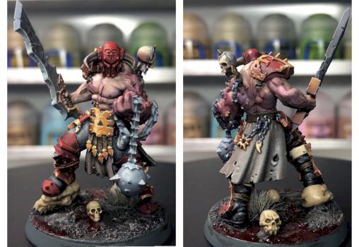 Slaughterpriest with Hackblade and Wrath-hammer by Canis Vulcanis