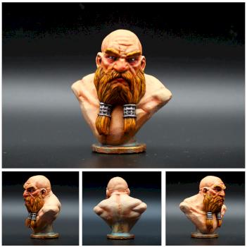 Dwarven Berserker - Bust by Genryu