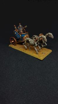 Warhammer Khemri Tomb King on chariot by Bauer