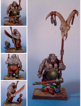 Ogre Kingdom Standard bearer by Rab