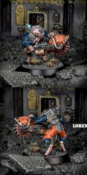 Genestealer Cult Rock Saw Acolyte by Col_festus