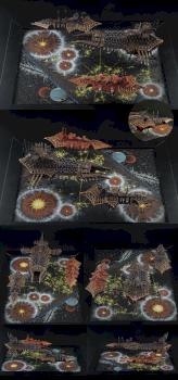 „Chaos raid“ Battlefleet Gothic diorama by critter