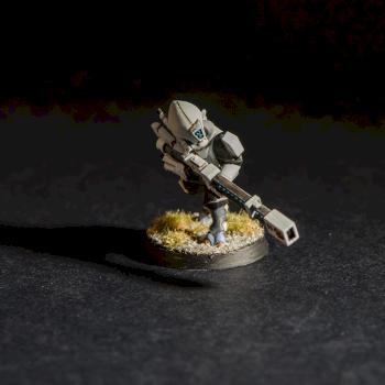 Tau Pathfinder #4 (with Rail Rifle) by the_secret_paintbrush