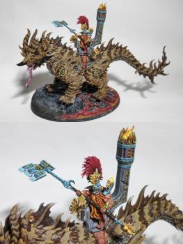 Magmadroth and Runefather - fyreslayer by tasanhalas