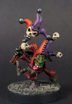 Rebel Miniatures PAINTED Goblin Jester D&D RPG 28mm Dark Hold (METAL MINIATURE) by mikecarrero