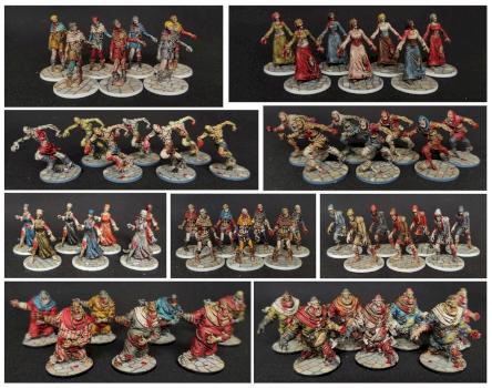 Zombiecide Black Plague - Zombies by Wookiesaurus