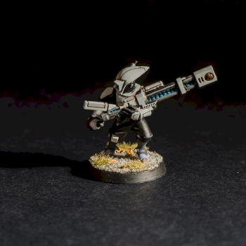 Tau Pathfinder #3 (with Rail Rifle) by the_secret_paintbrush