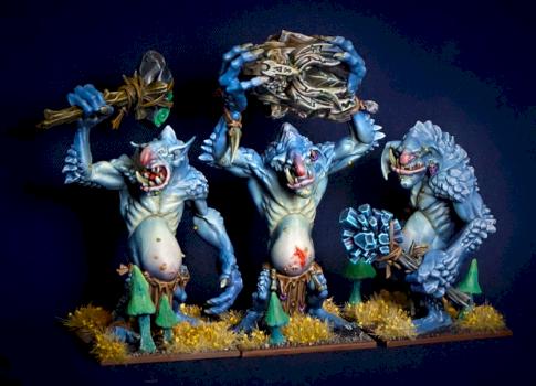 Stone Trolls (Rockgut Troggoths) by Kaiul
