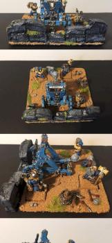 Dwarf catapult dioram by Gonxozapa