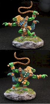 Lizardman with Whip by yarddawg