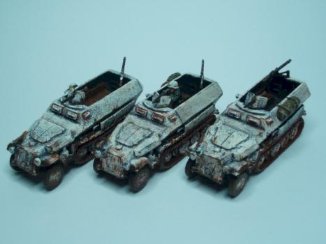 15mm Sd.Kfz 251 "winter" Flames of war by Blom