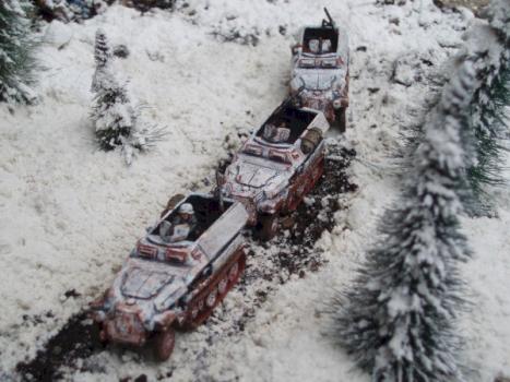 15mm Sd.Kfz 251 "winter" Flames of war by Blom