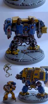 Space Marine dreadnought by Ghazghkull