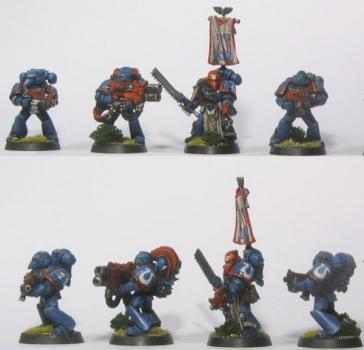 Ultramarine Space Marine Squad 2 by nornicle