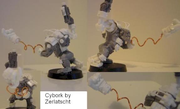 springing Fist Cyborg by Zerlatscht
