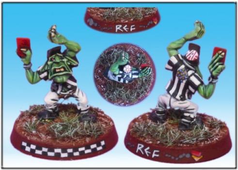 Blood Bowl Goblin referee by Dain